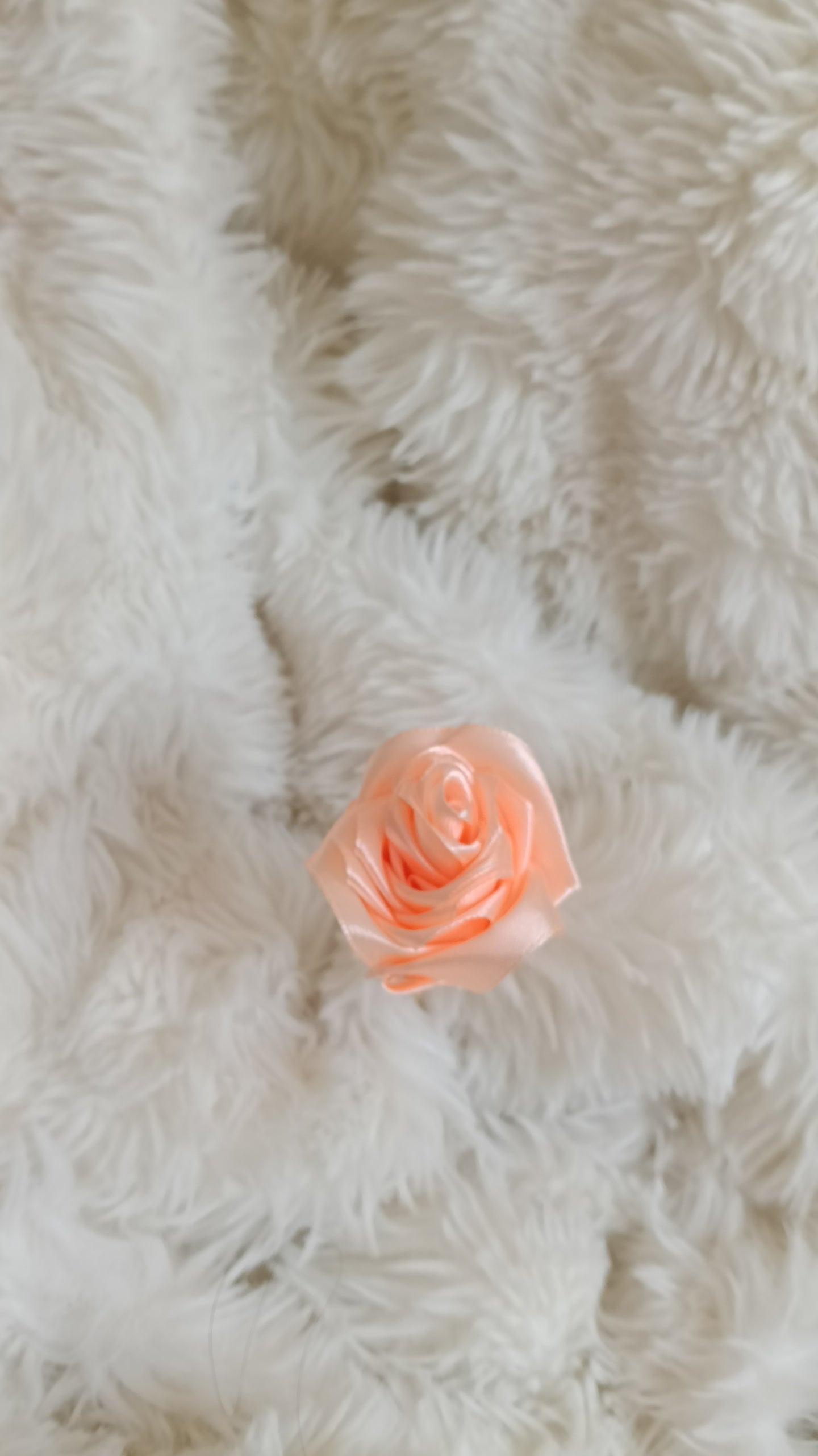 Rose en satin-faite main🌹